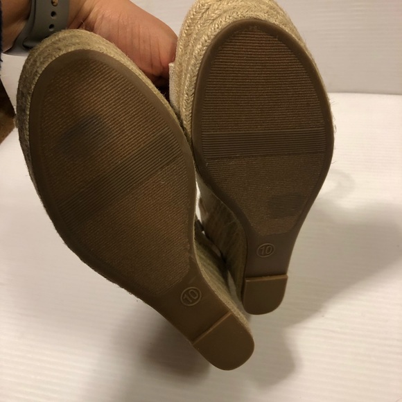 Merona Mazie Lace Up Espadrilles Wedges, 10 - Picture 8 of 9